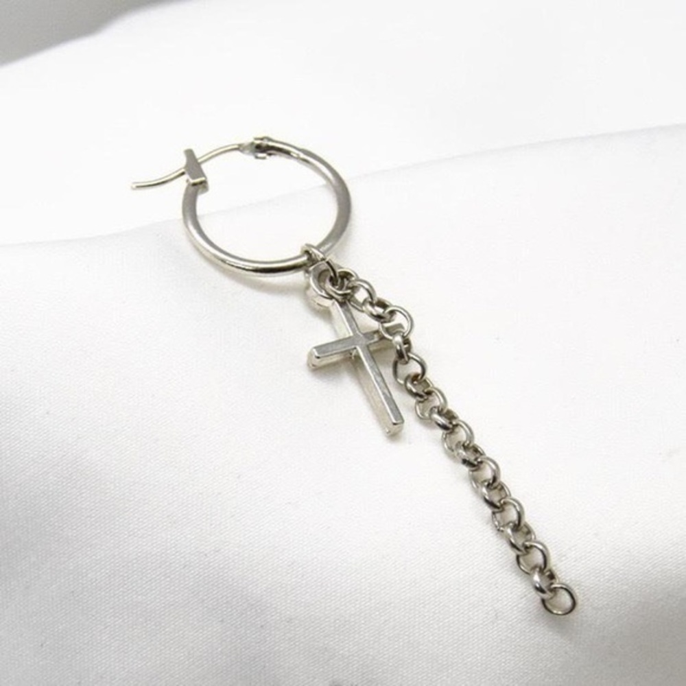 Chain Cross Hoop - Picture 2 of 3